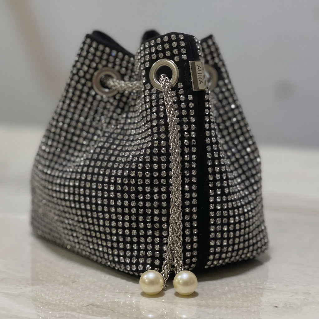 Crystal Bucket Bag