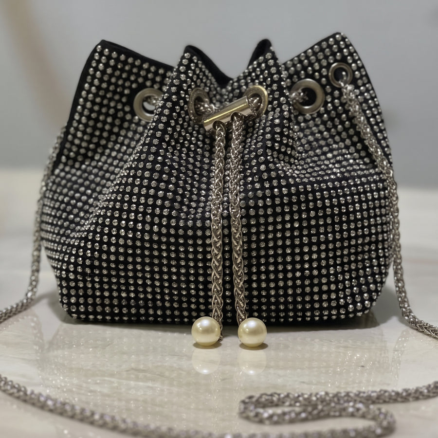 Crystal Bucket Bag